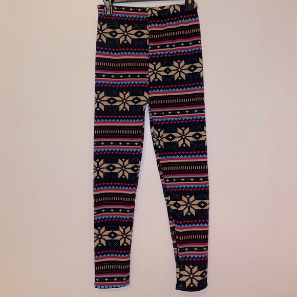 Cute Pattern Fleece-Lined Leggings - Picture 1 of 3
